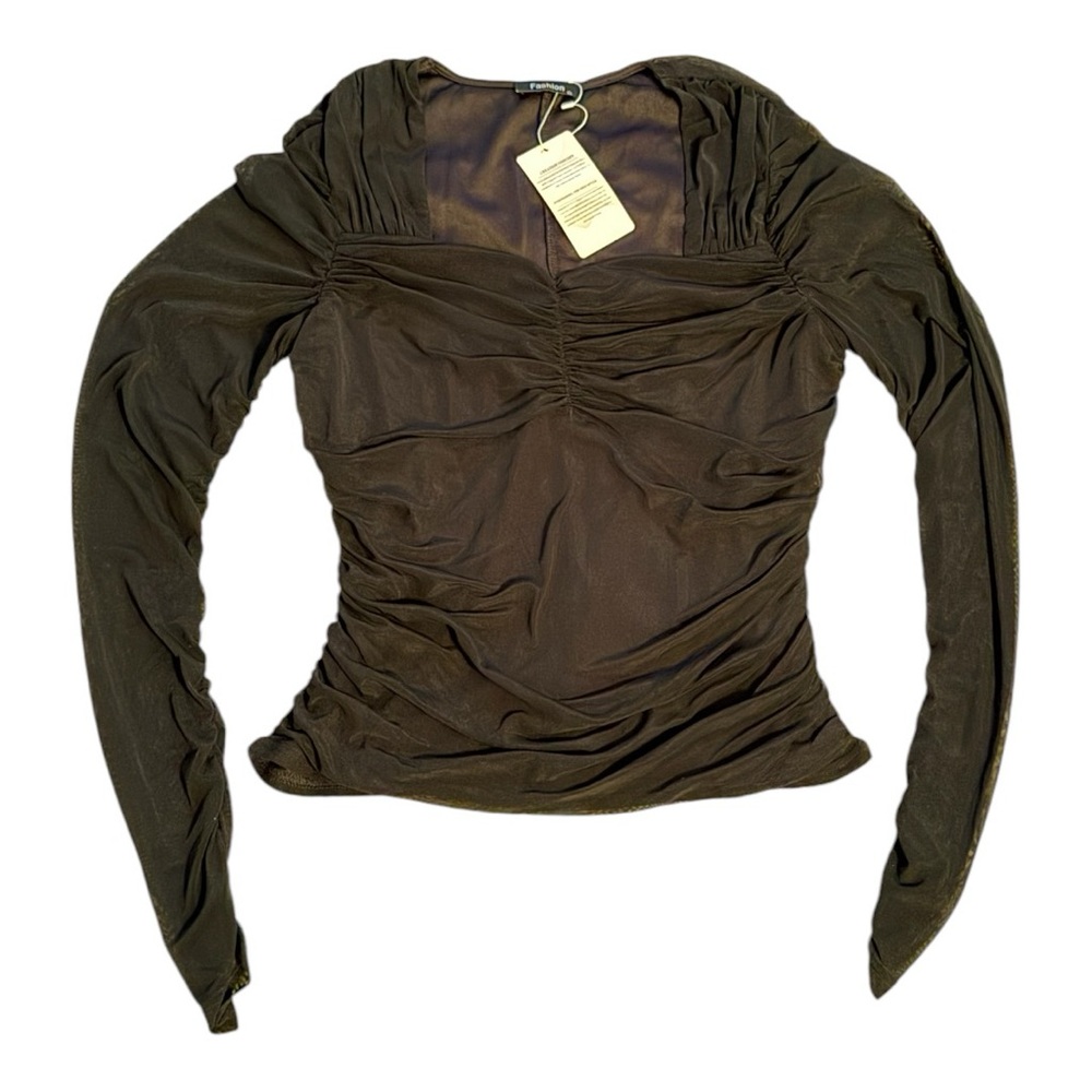 Pleated women’s top - Picture 3 of 6